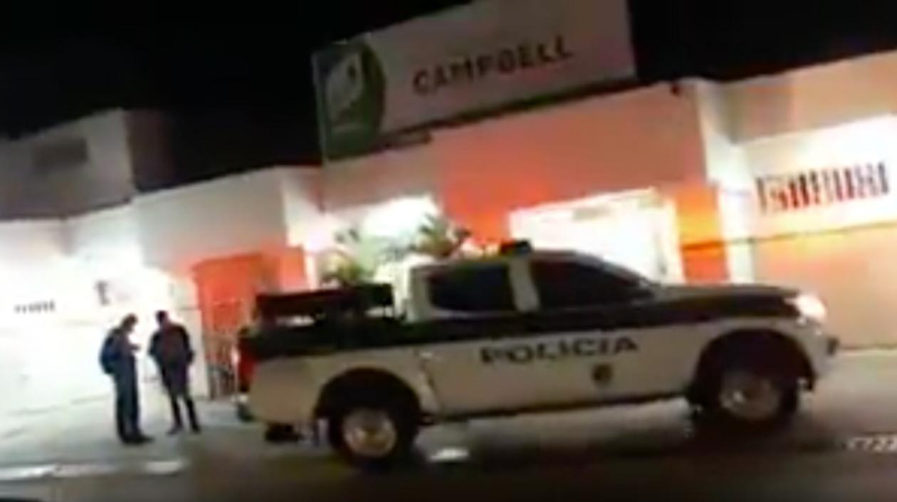 La Policía llevó al herido a la Campbell de Malambo. 