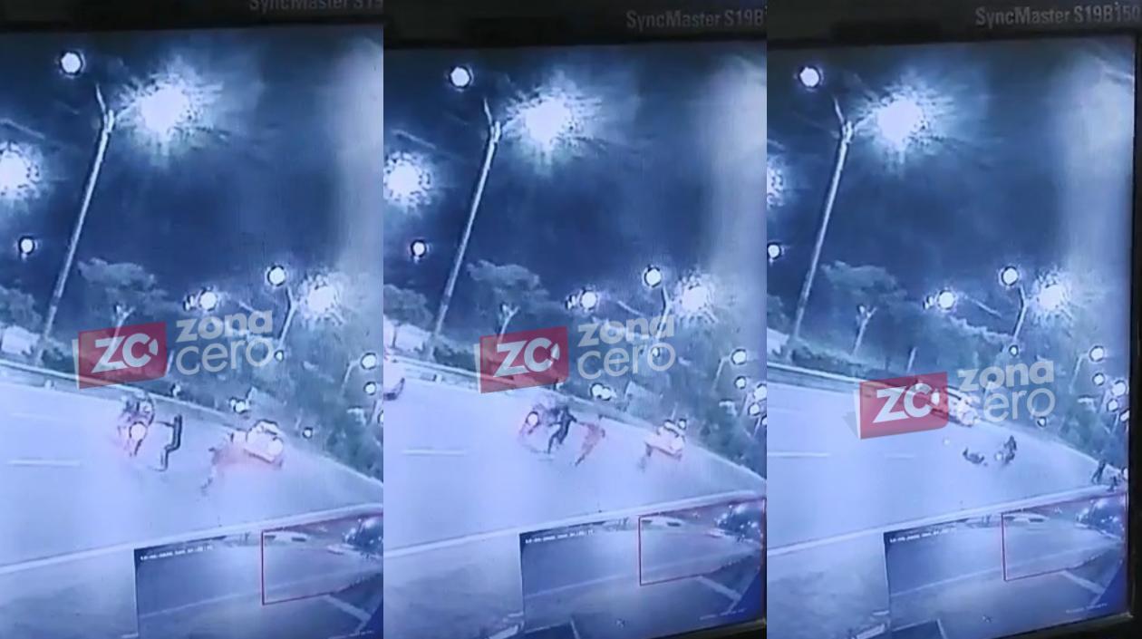 Momento en que se presentó el atraco.