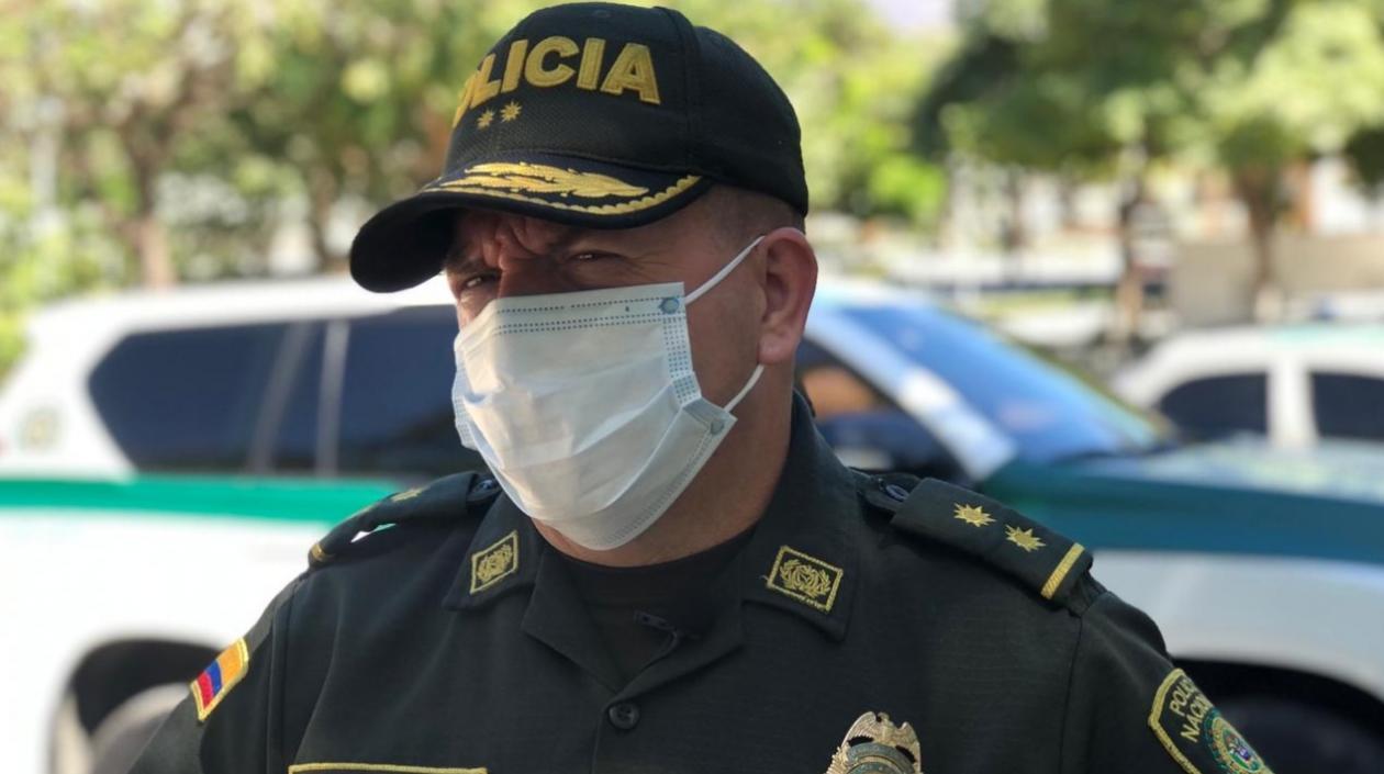 General Ricardo Alarcón, comandante de la Policía Metropolitana de Barranquilla.