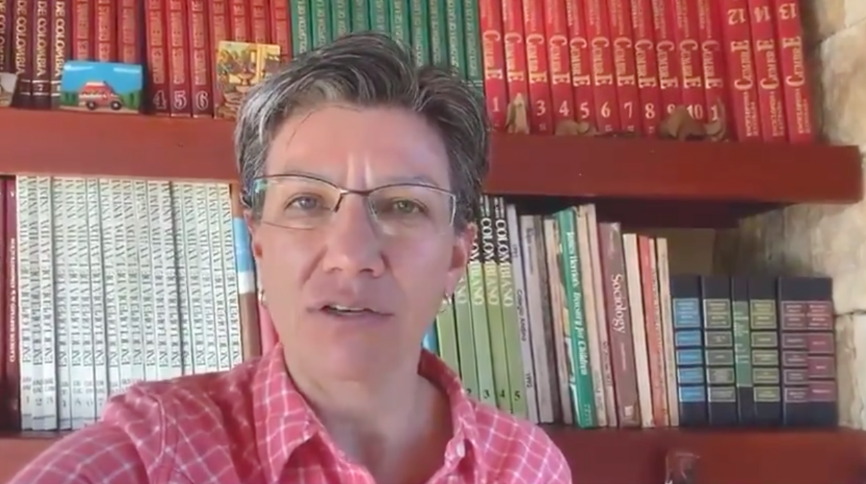 La Alcaldesa de Bogotá, Claudia López.