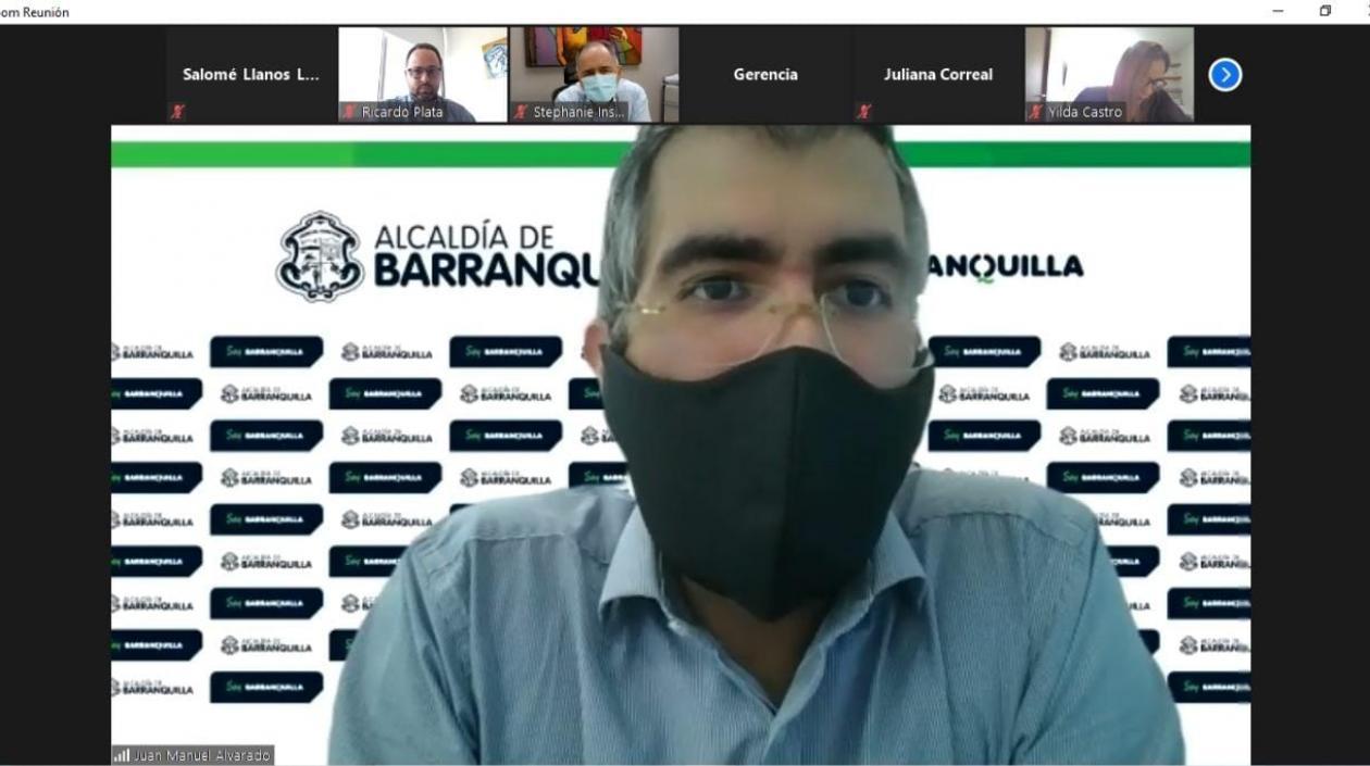 Reunión virtual de la Alcaldía con gerentes de los centros comerciales. 