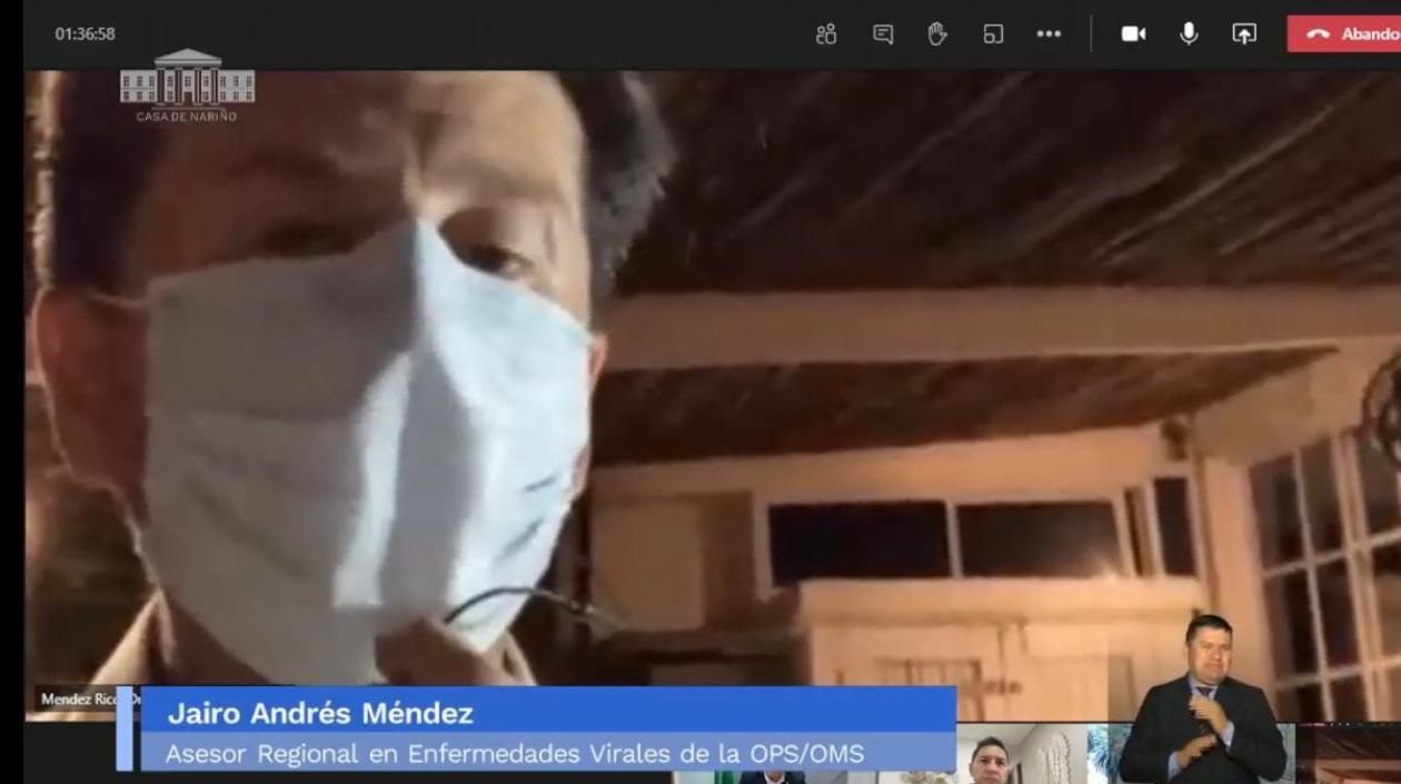 El asesor regional en enfermedades virales, Jairo Andrés Méndez.