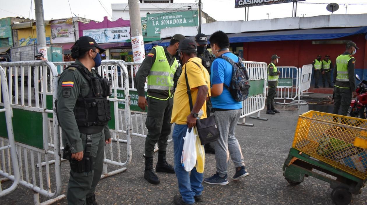 Operativos de control en el Mercado de Bazurto. 