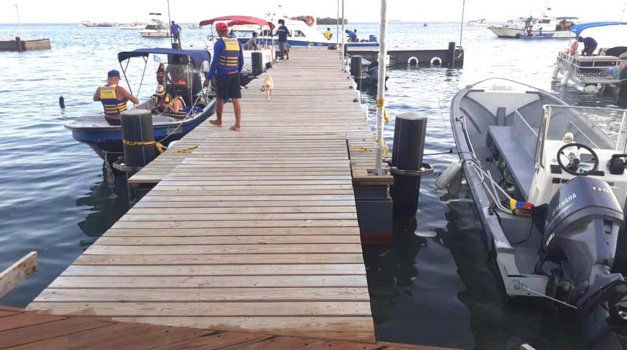 El muelle de lancheros.