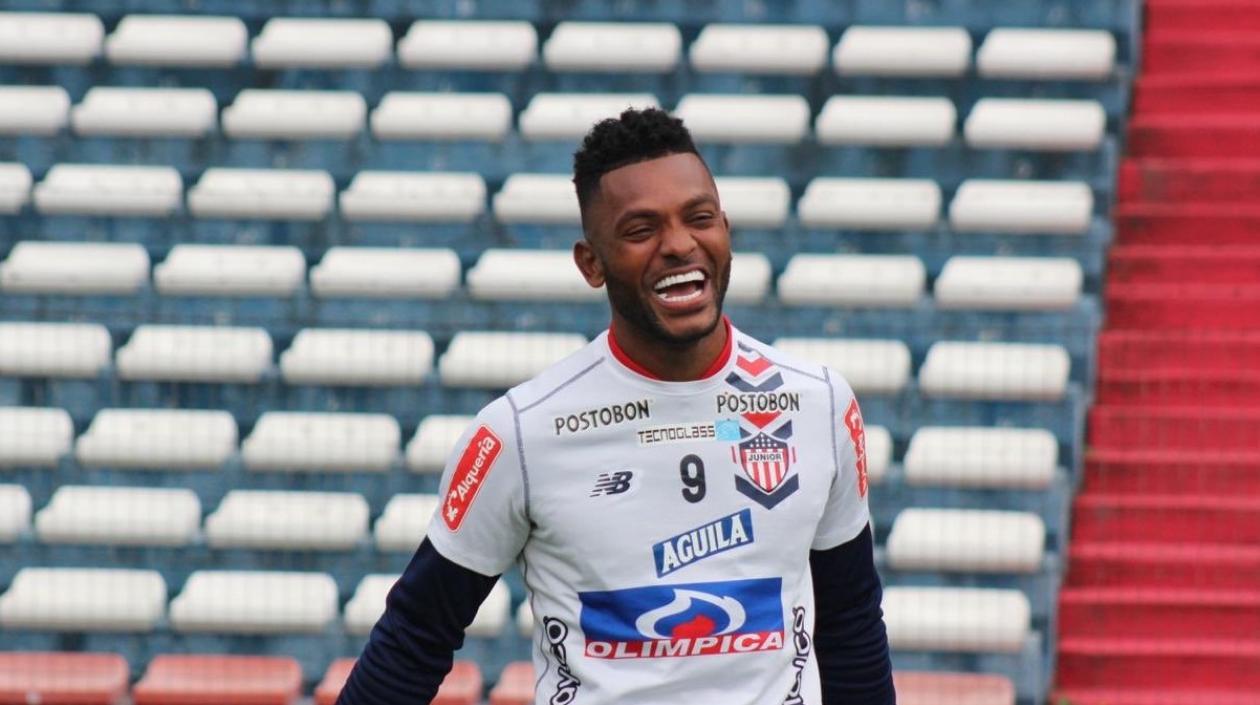 Miguel Ángel Borja, goleador de Junior. 