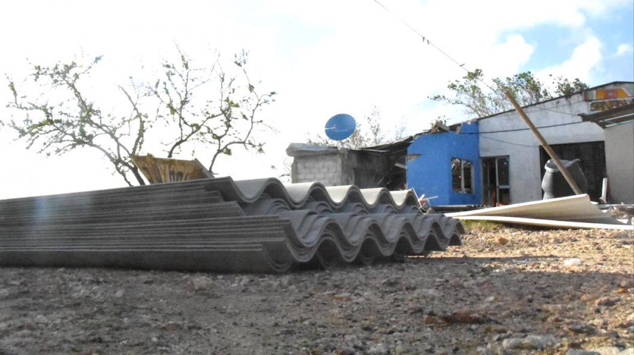 Entrega de elementos en las zonas afectadas.