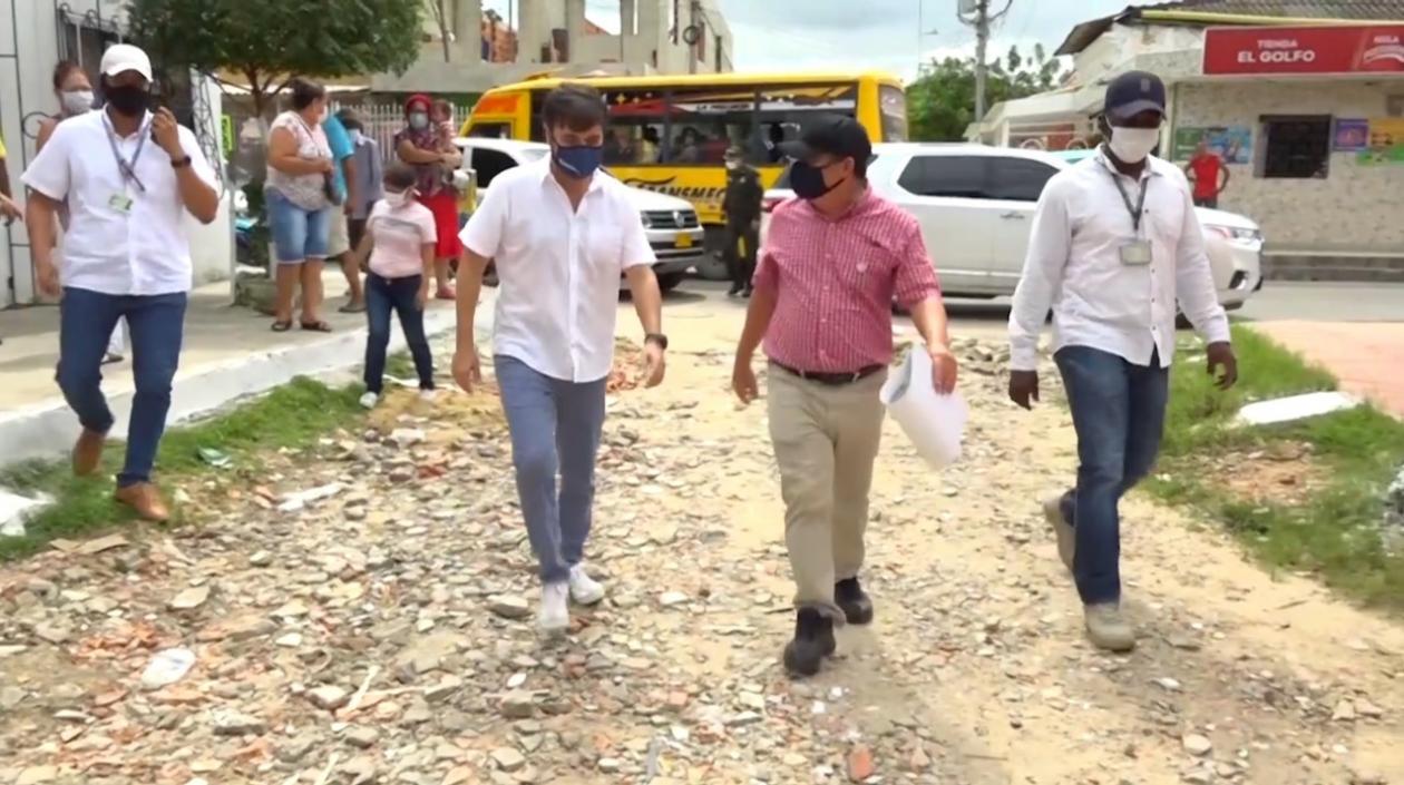 El Alcalde de Barranquilla, Jaime Pumarejo.