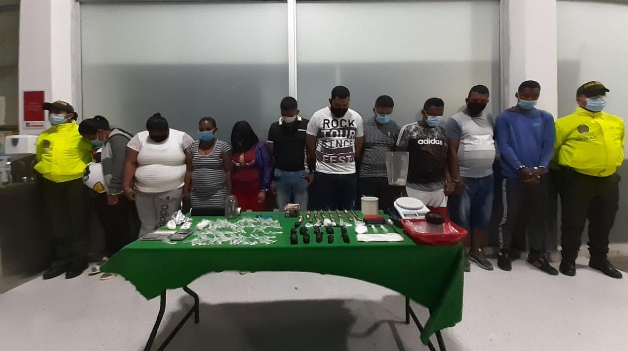 Los capturados fueron puestos a disposición de la Fiscalía General de la Nación. 