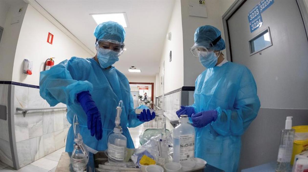 Personal médico en Francia. 