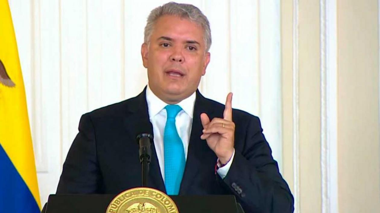 El Presidente de la República, Iván Duque.