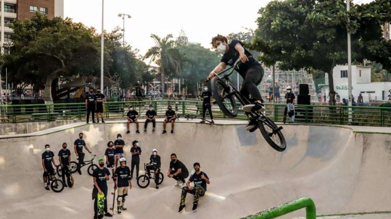 Parte de la exhibición brindada durante el evento. 