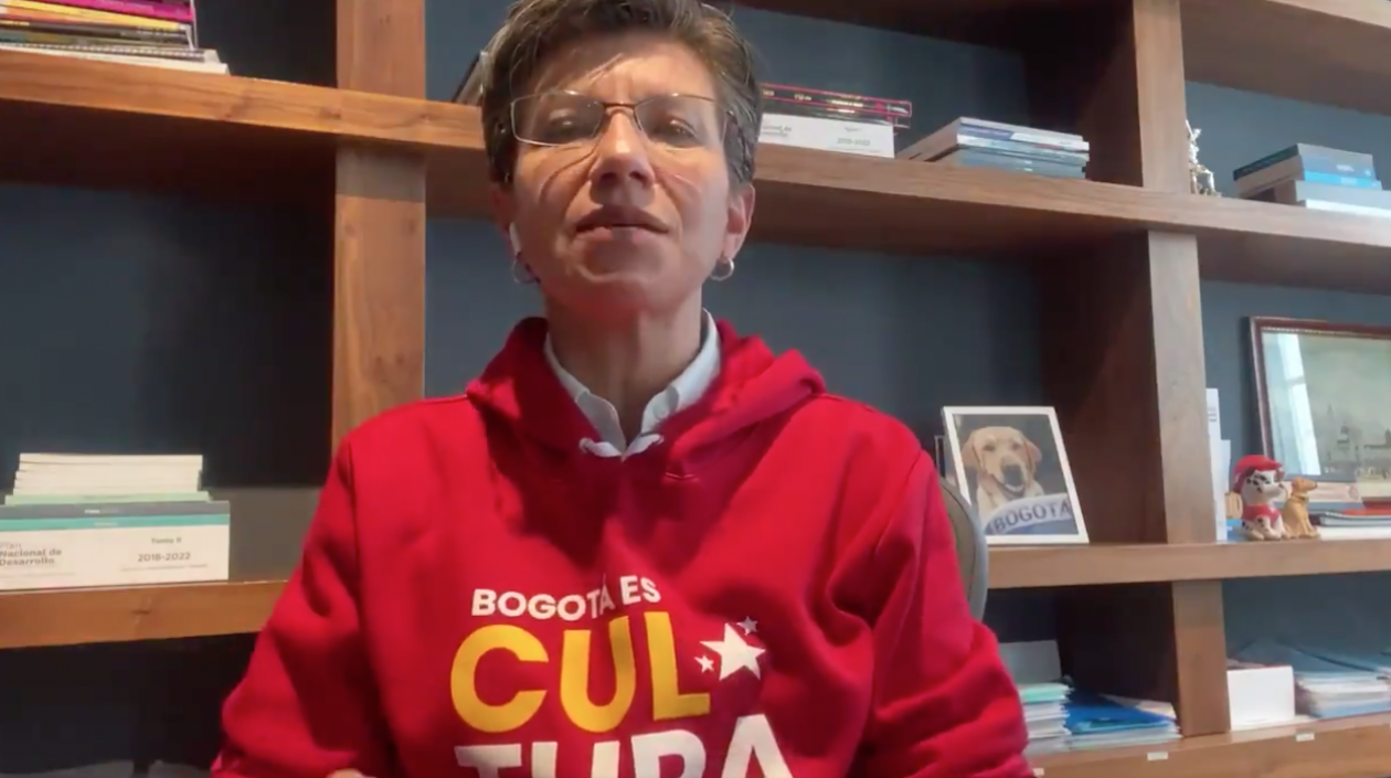 La Alcaldesa de Bogotá, Claudia López.