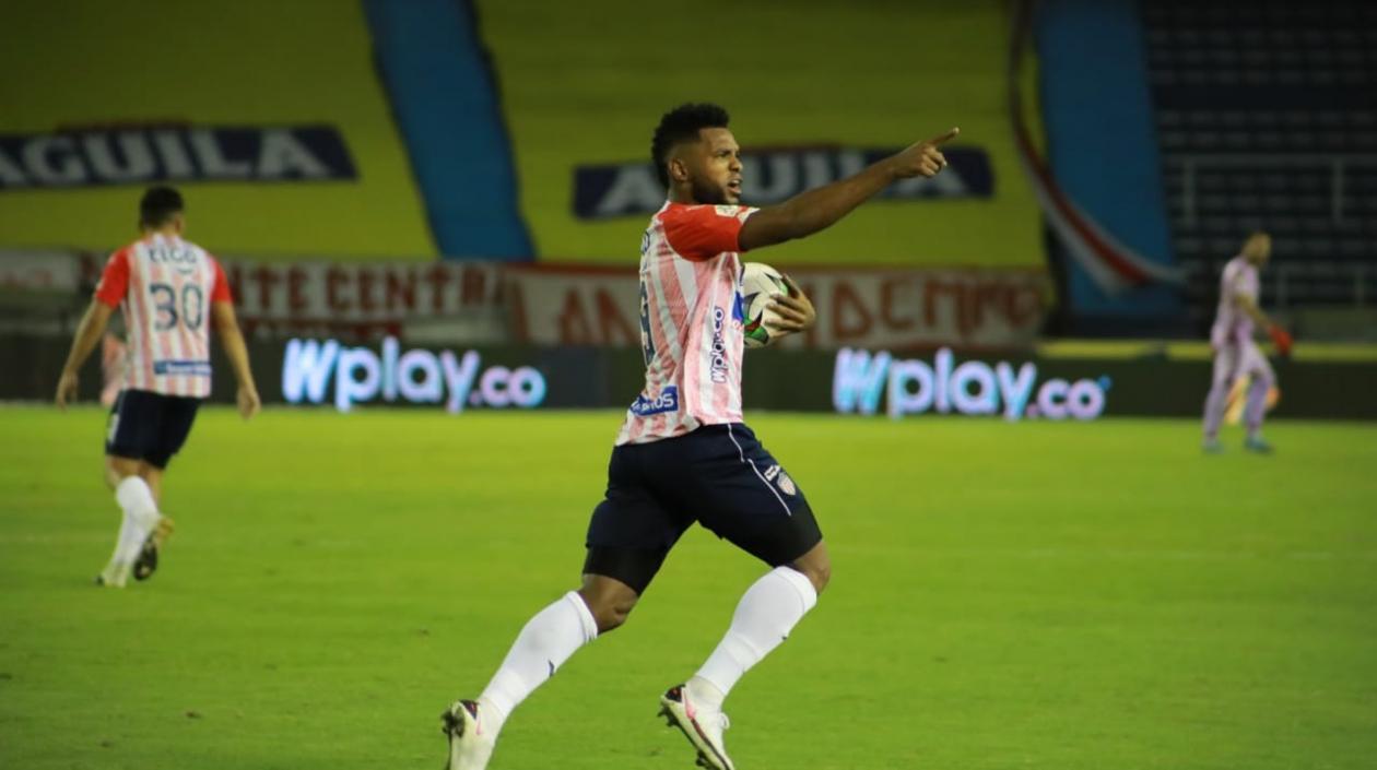 Miguel Ángel Borja, goleador de Junior. 