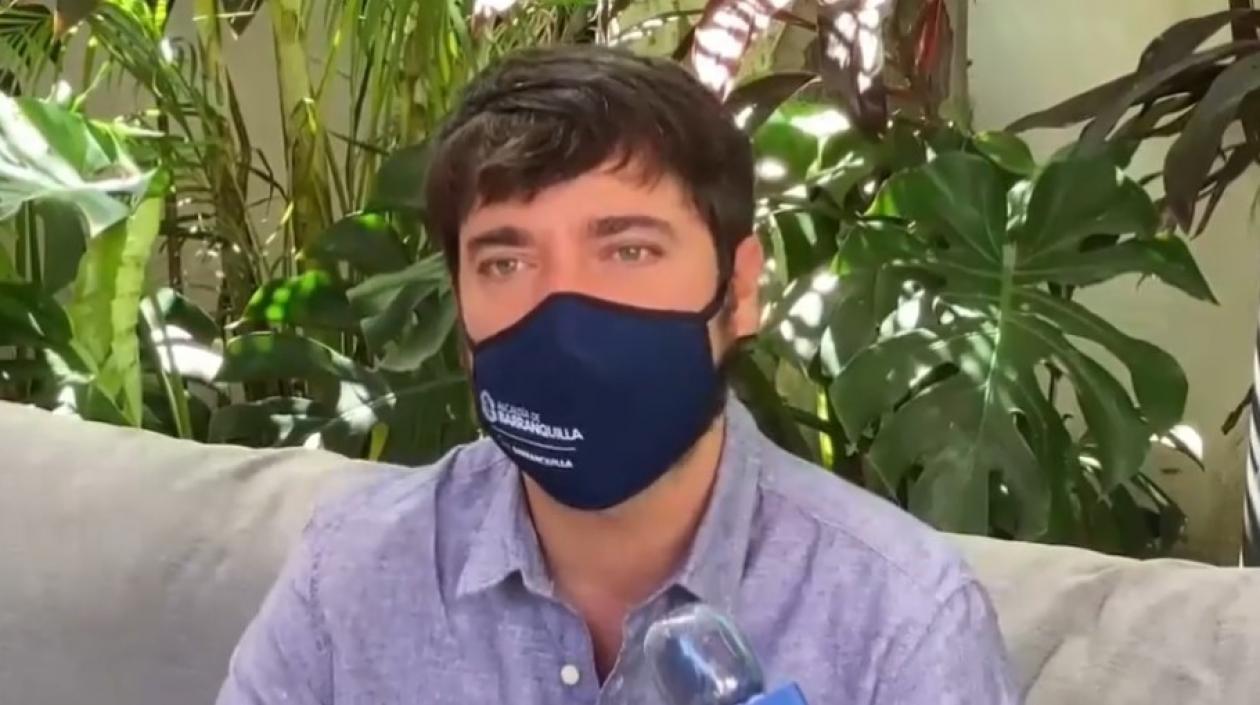 El Alcalde de Barranquilla, Jaime Pumarejo.