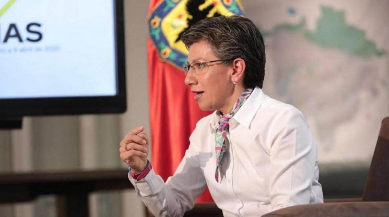La Alcaldesa de Bogotá, Claudia López.