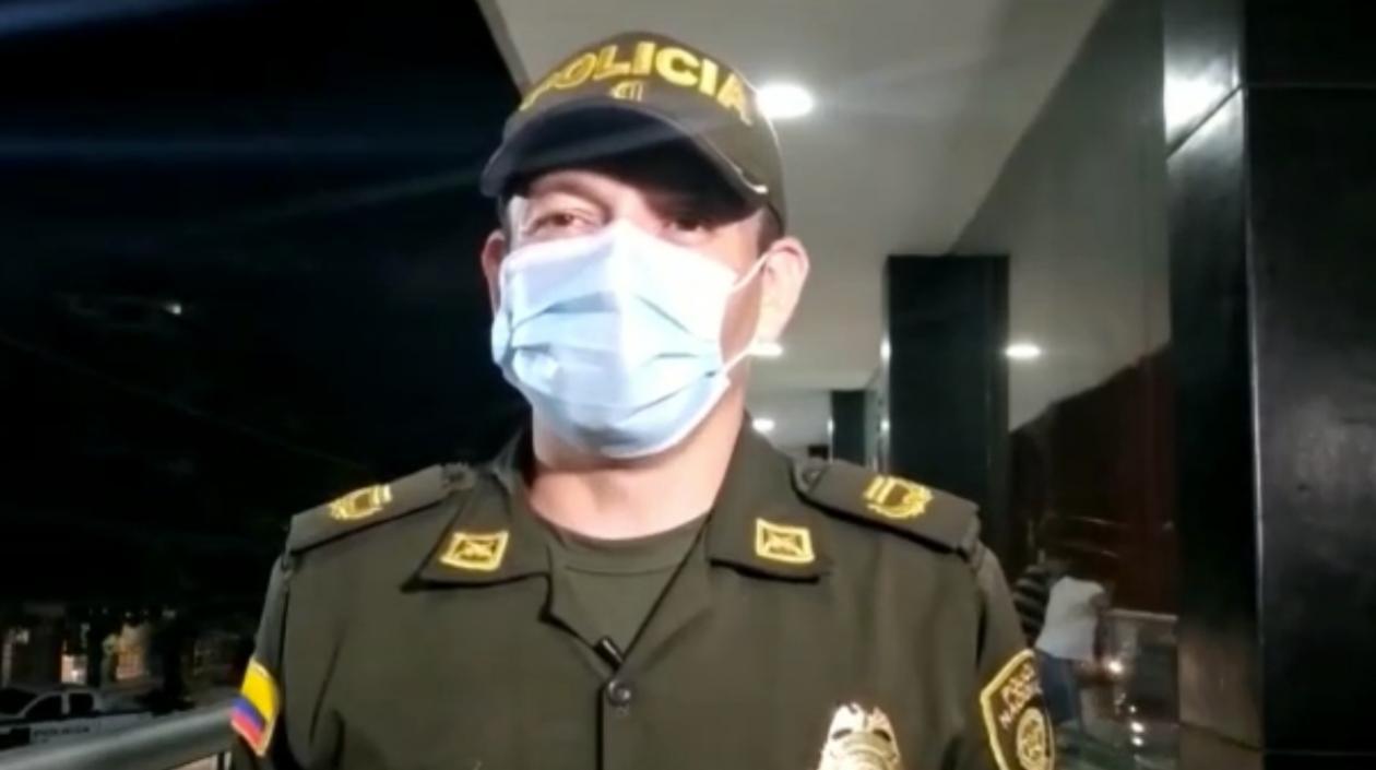 Teniente coronel Fredy Patiño, comandante operativo Policía Atlántico. 
