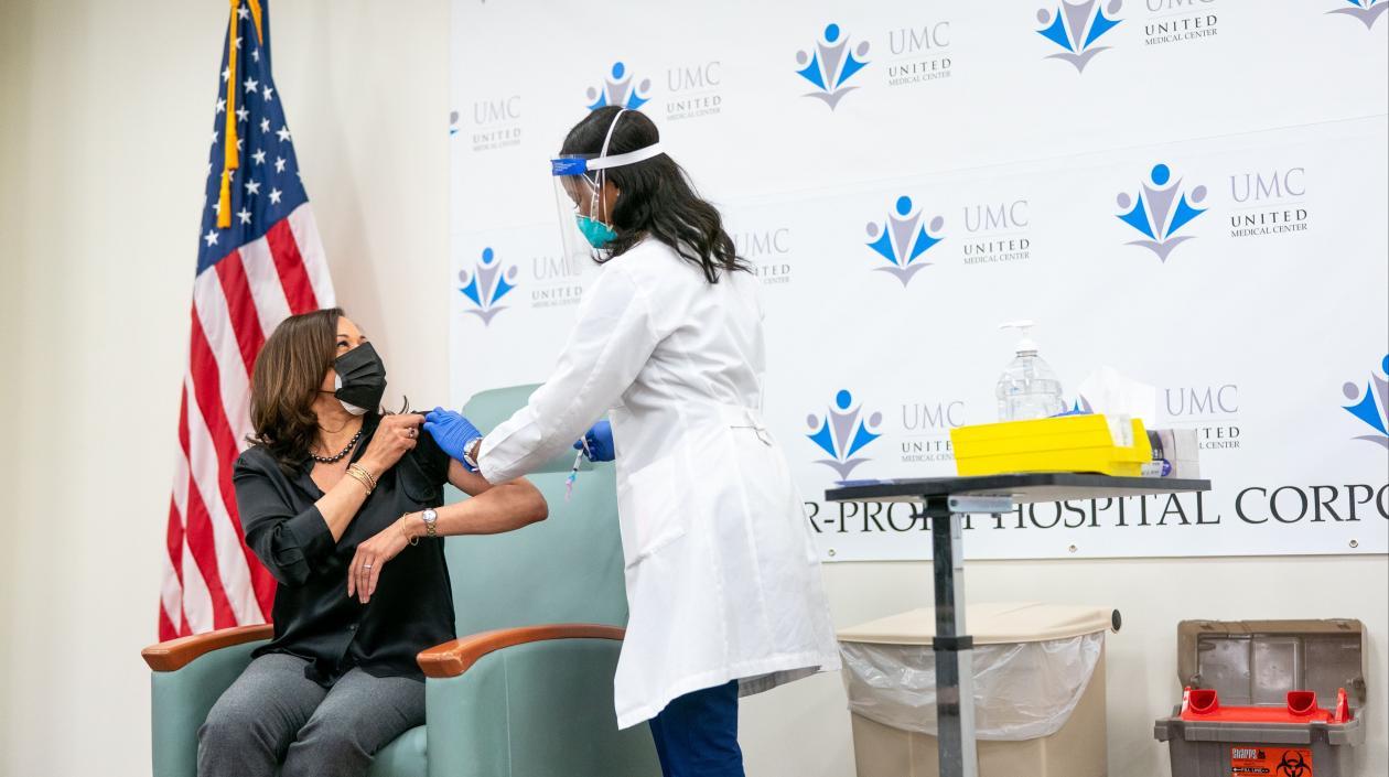 La vicepresidenta electa de Estados Unidos, Kamala Harris.