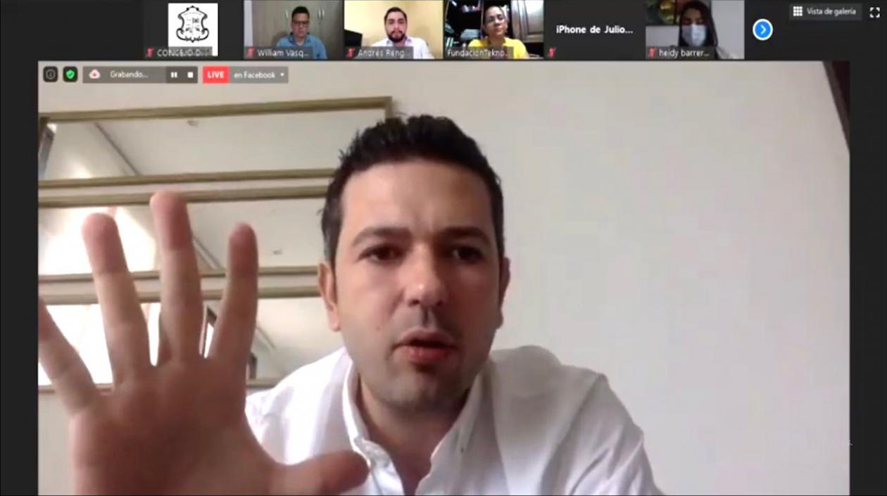 Juan Camilo Fuentes, presidente del Concejo de Barranquilla.