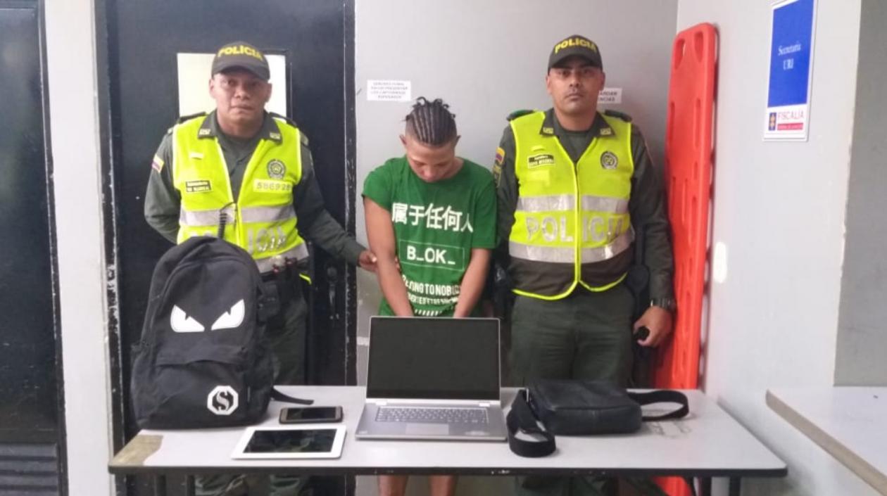 Alias 'Pupileto' fue llevado a la URI de la Fiscalía.