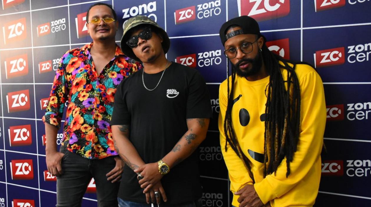 Fredy Harel, Freezy Fromx y Hanibal Hernández, integrantes de Bazurto All Stars.