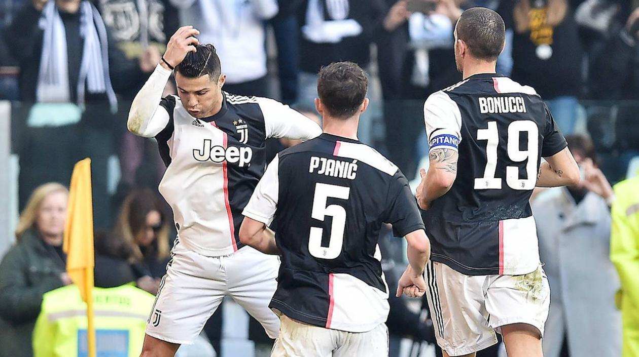 Cristiano Ronaldo celebra una de sus anotaciones. 