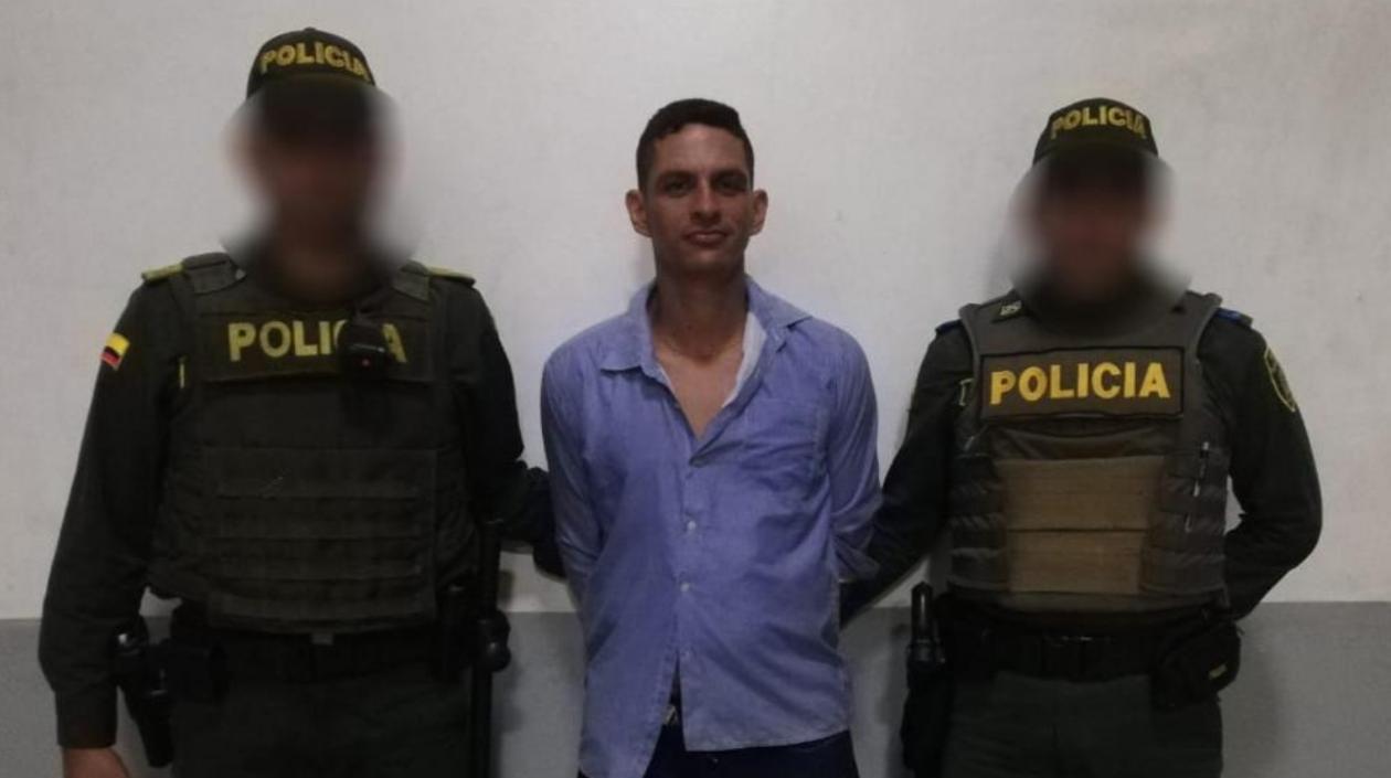 El capturado fue conducido a la URI de la Fiscalía.