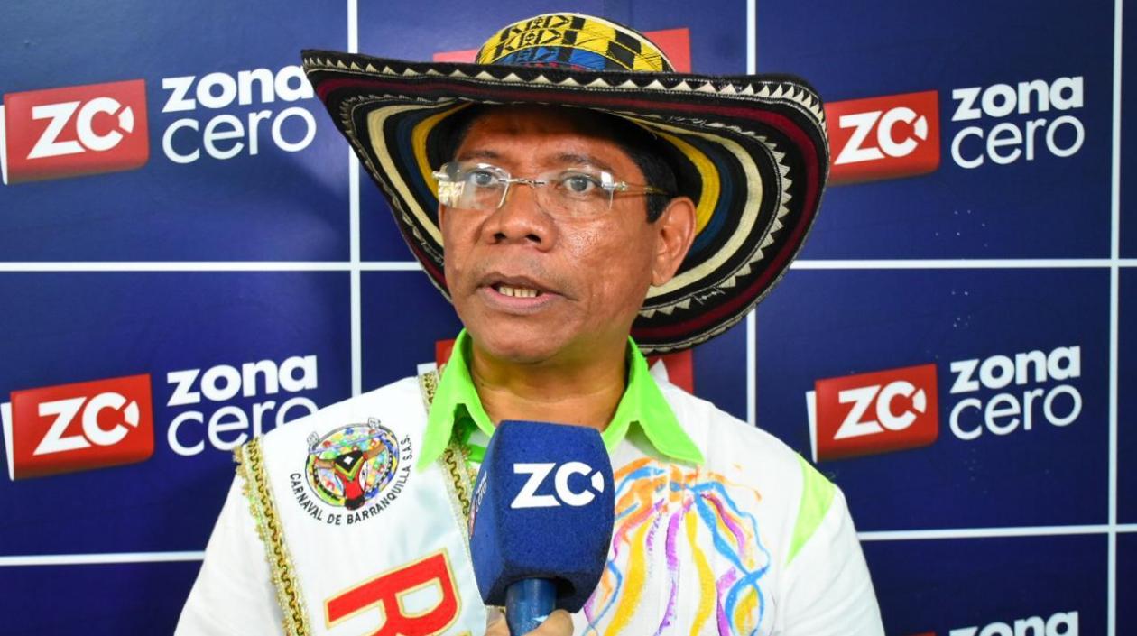 Alcides Romero, Rey Momo del Carnaval de Barranquilla 2020.