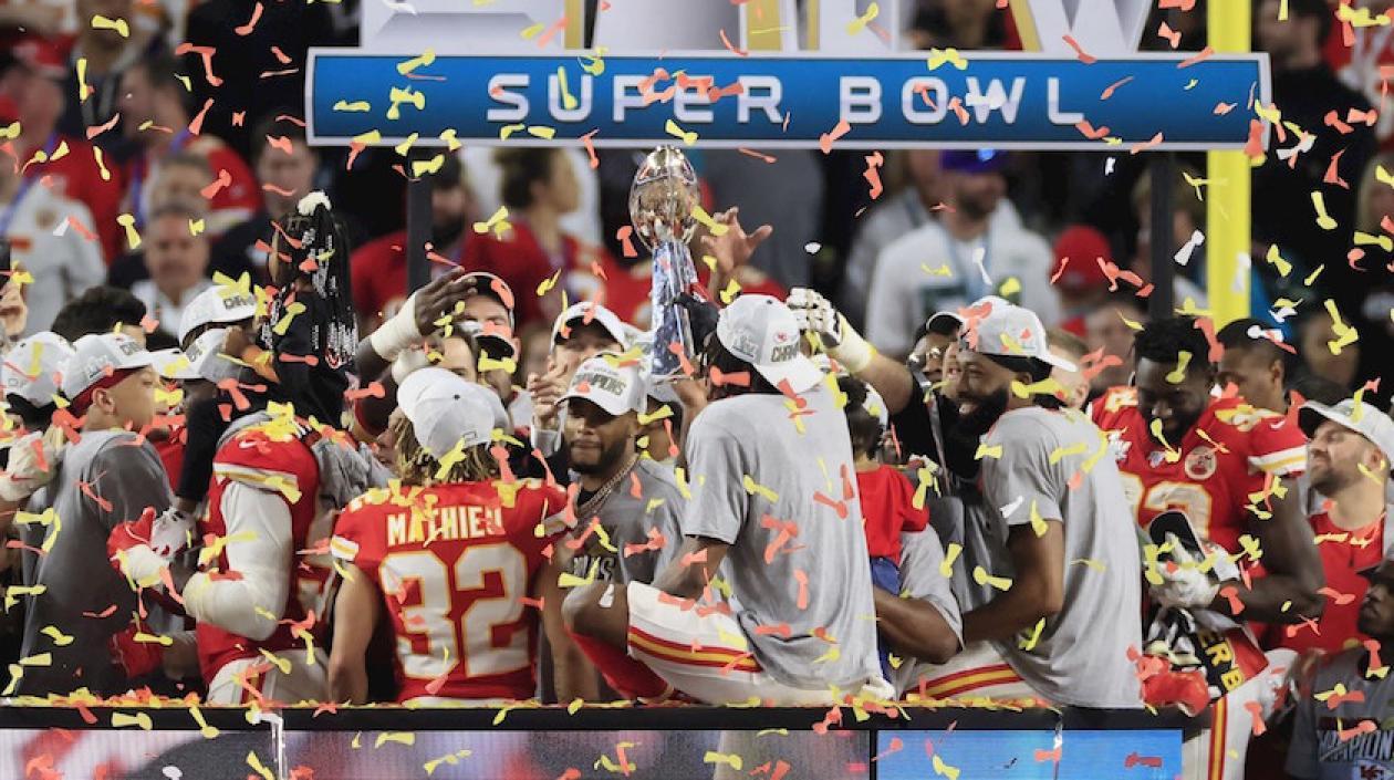 Celebración de los campeones.