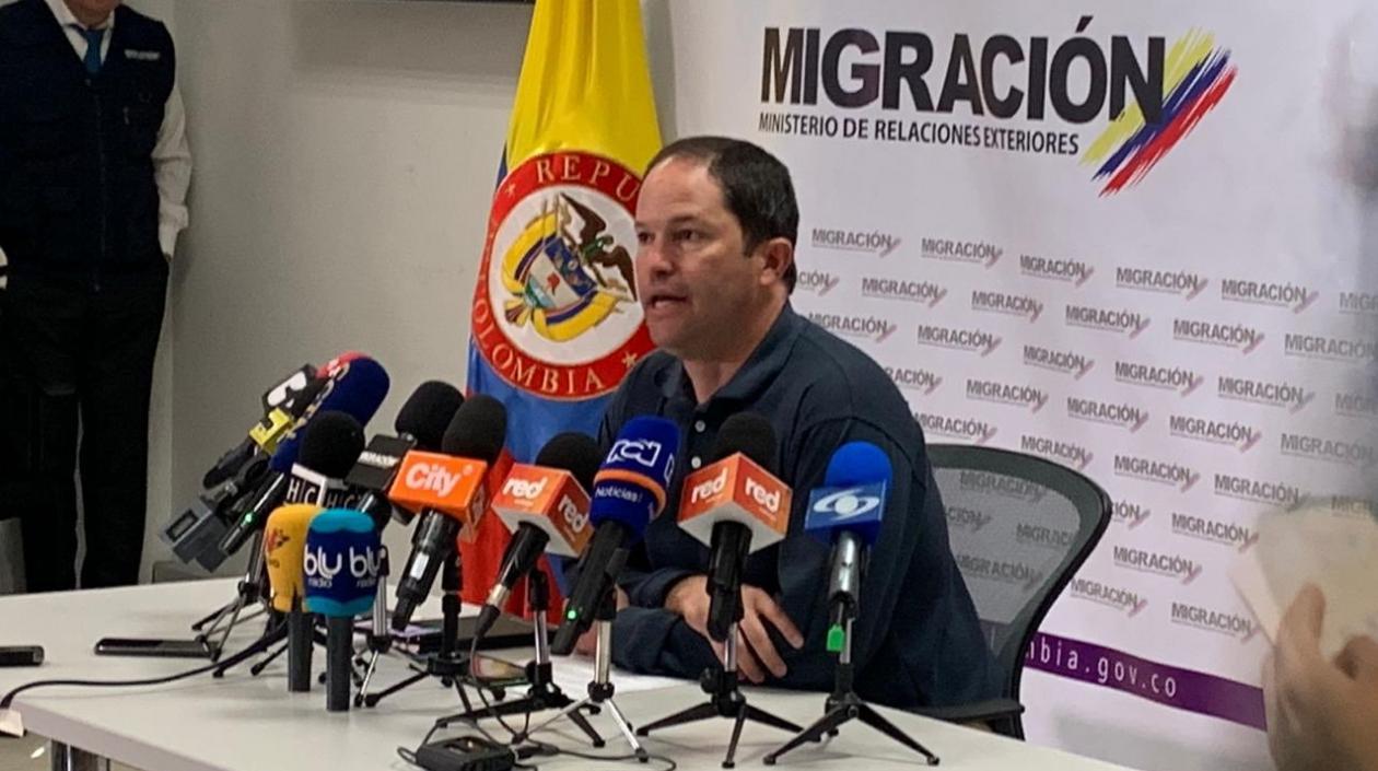 Juan Fernando Espinosa, director de Migración Colombia.