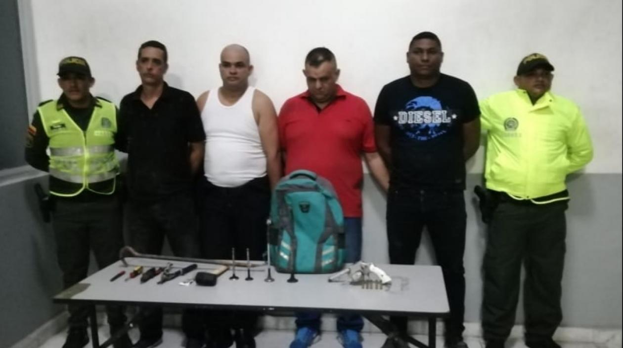 Los capturados fueron conducidos a la URI.