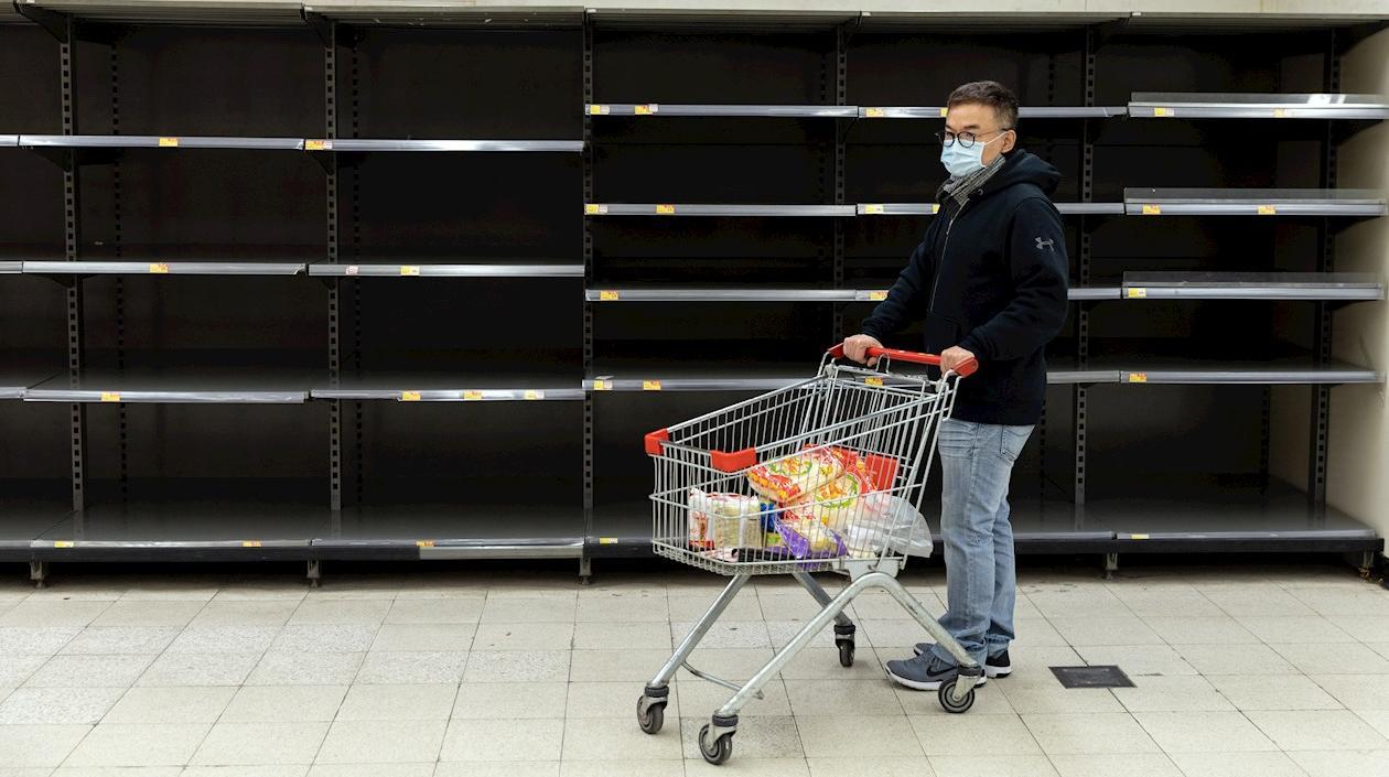 Imagen de los supermercados en Wuhan.