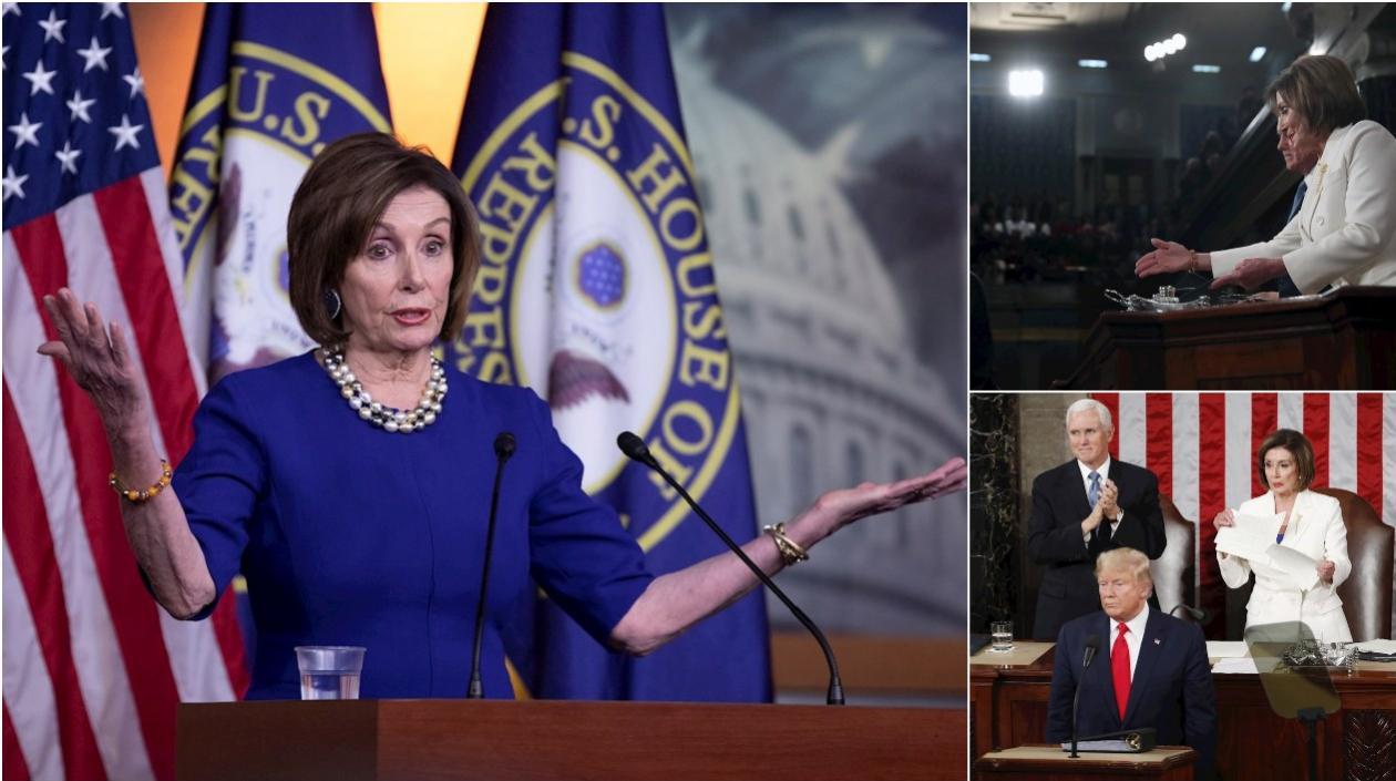 Nancy Pelosi habló de lo ocurrido en el discurso de la Unión.
