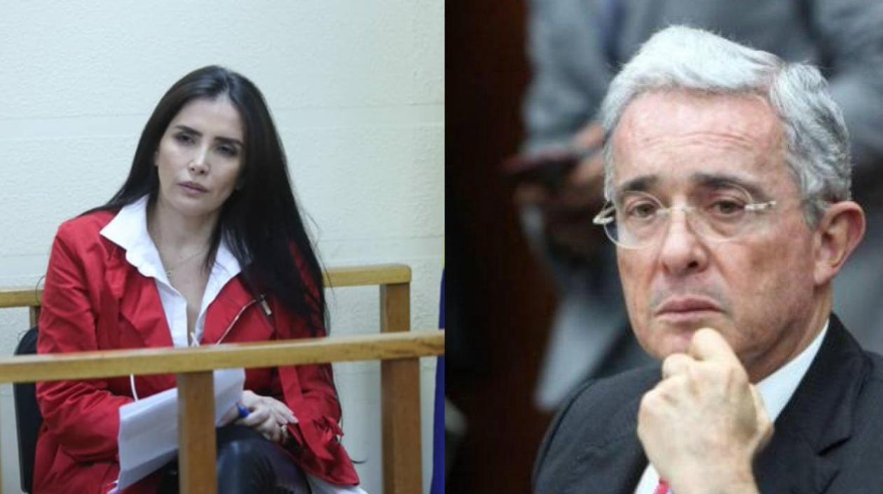 Aida Merlano y Álvaro Uribe.