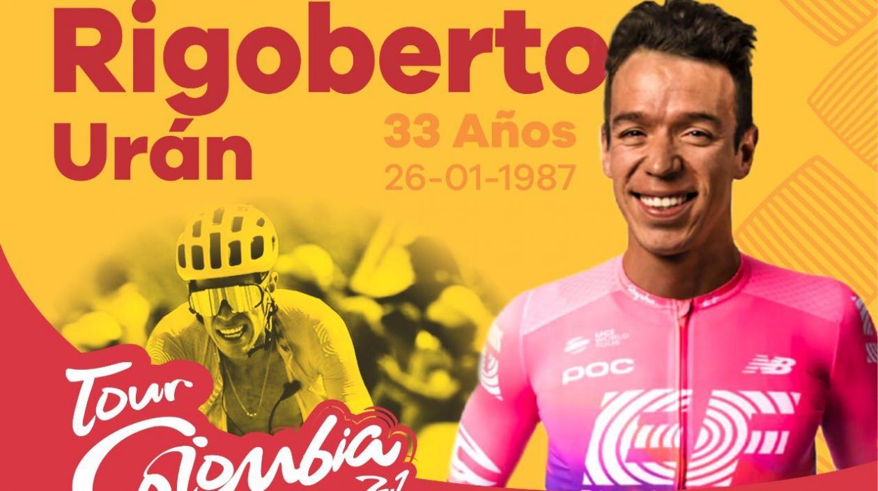 Rigoberto Urán, ciclista colombiano. 