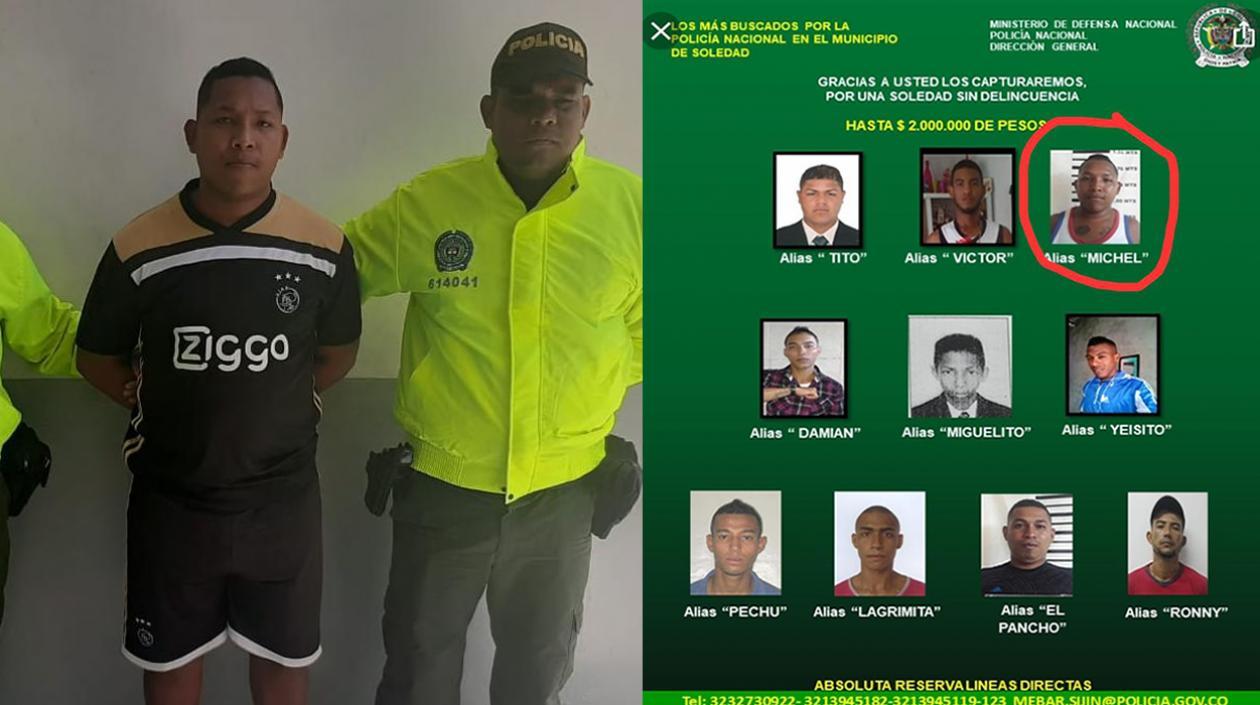 El capturado Maicol Edgardo Baca Batista