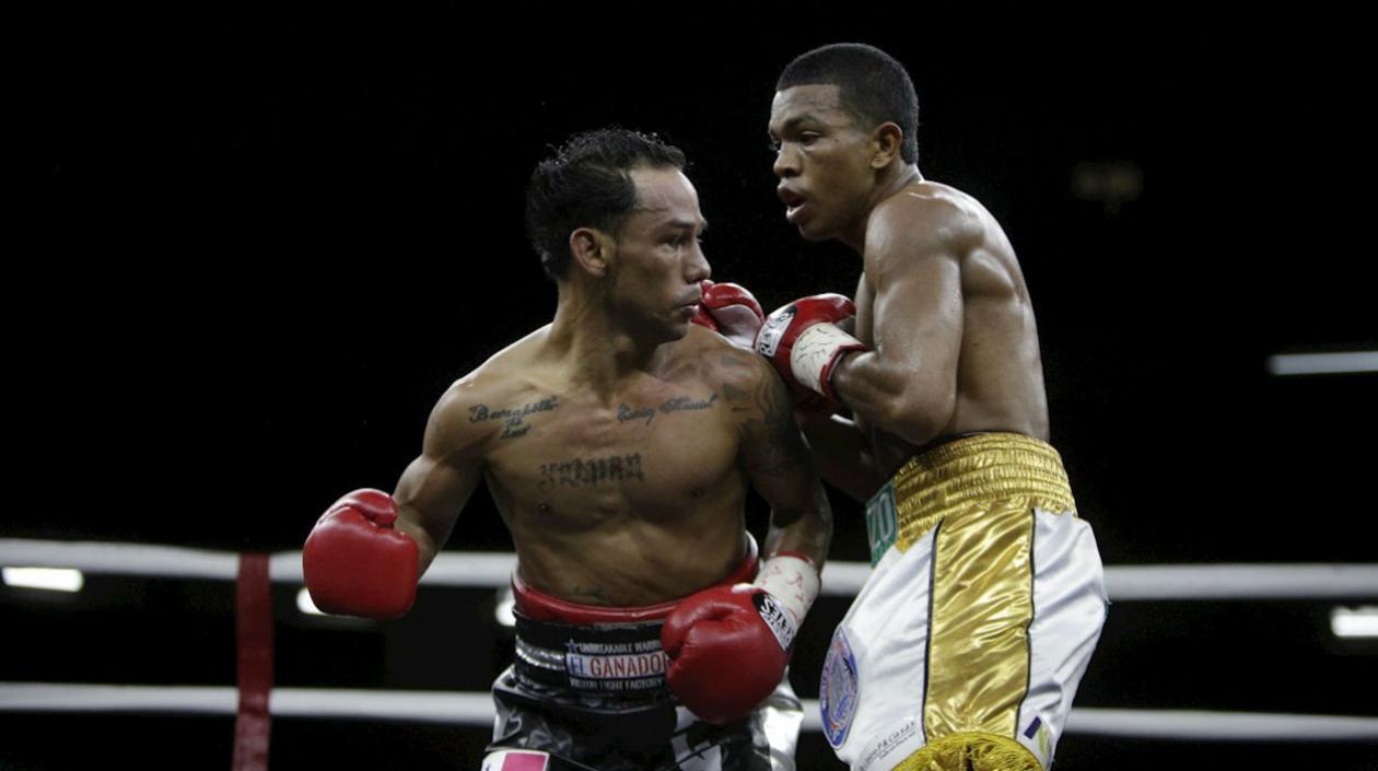 El panameño Luis Nica Concepcion (i) y el colombiano Rober Barrera.