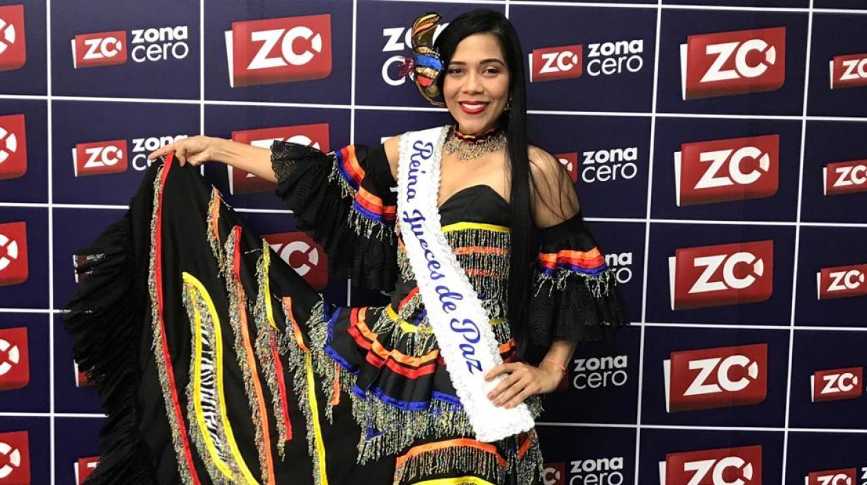 Grizzy Llanos Gamboa, Reina de los Jueces de Paz 2020.