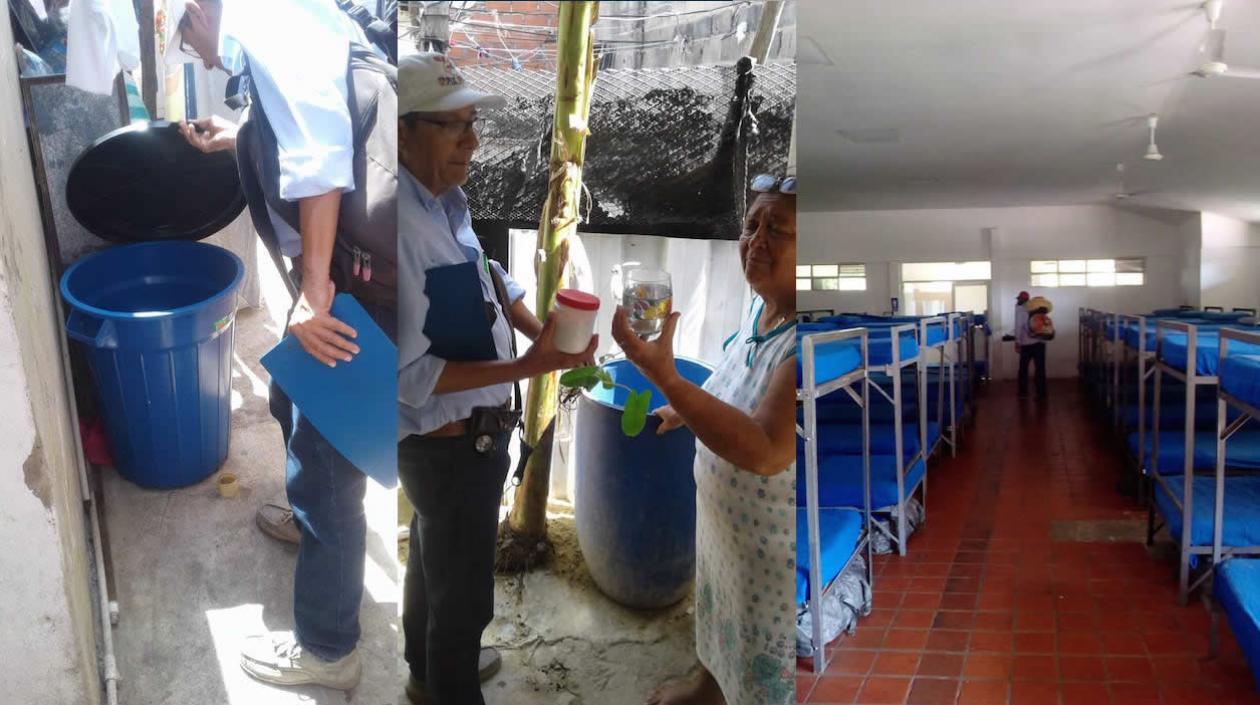 Acciones contra el dengue en los municipios.