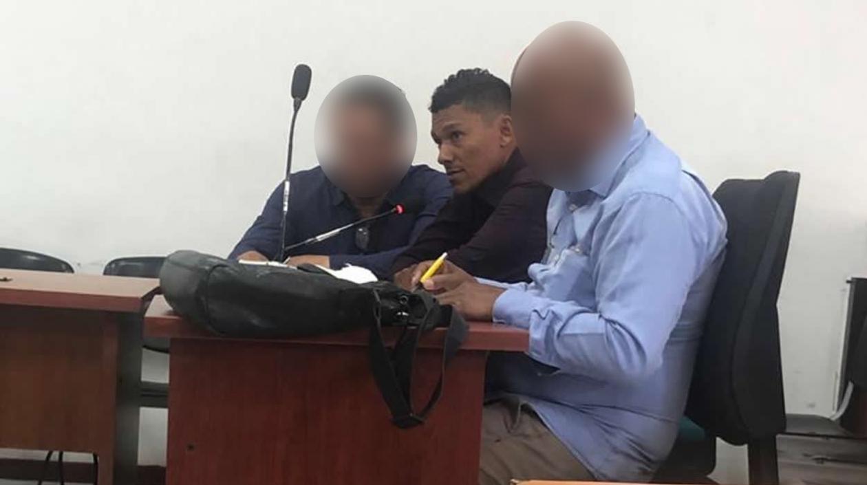 Julio César Celin Hernández en audiencia.