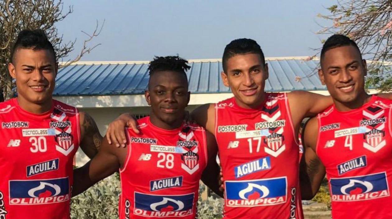 Luis Sandoval, Edwuin Cetré, Gabriel Fuentes y Willer Ditta.