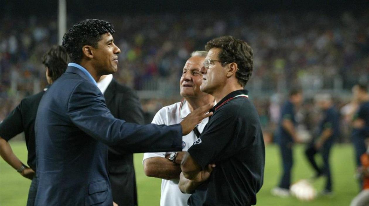  Frank Rijkaard y Fabio Capello.