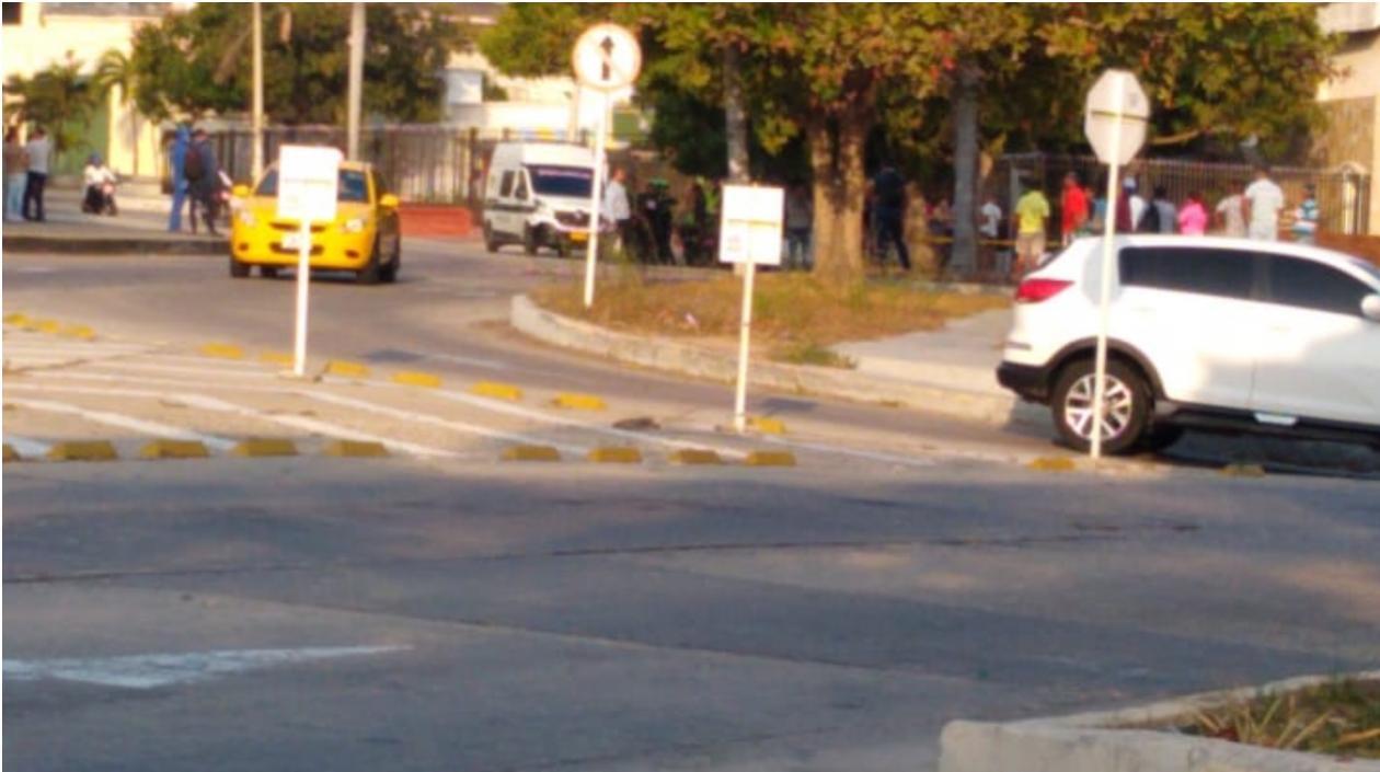 Lugar de los hechos en el norte de Barranquilla.