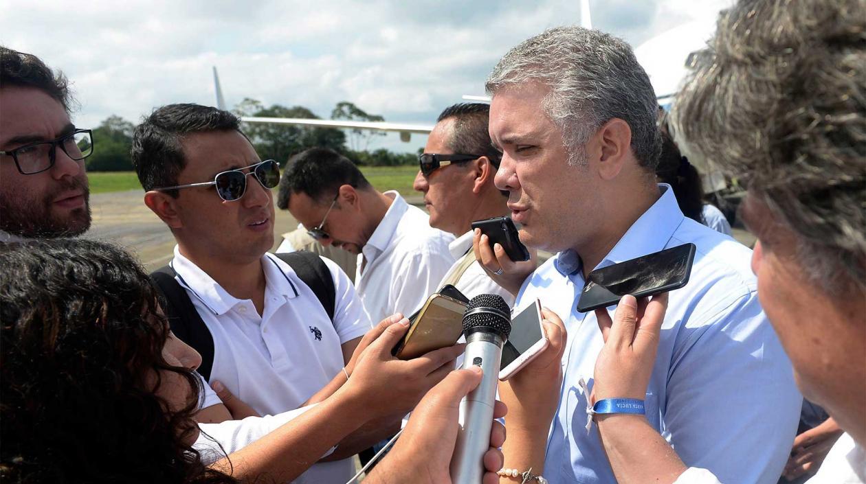 El Presidente de la República, Iván Duque.