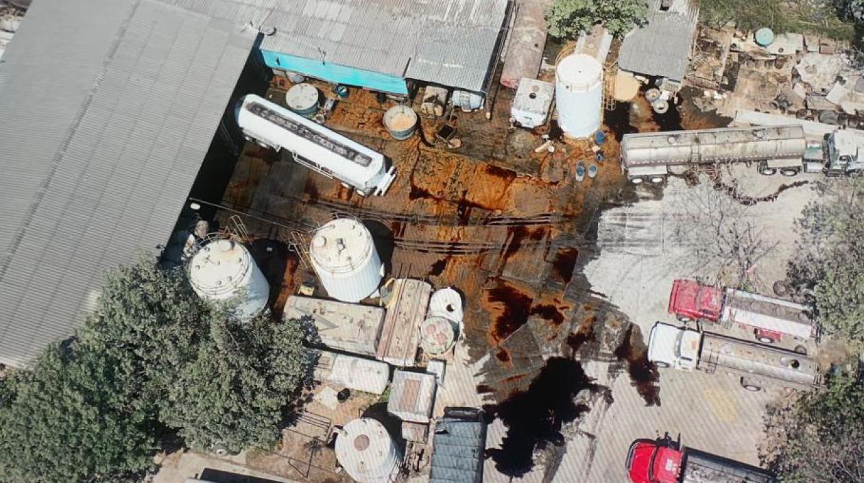 Lugar desde donde se originó el derrame.