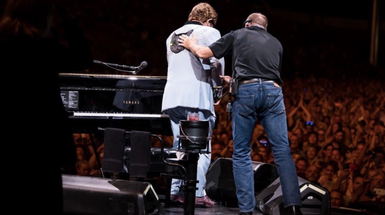 El cantante británico Elton John.