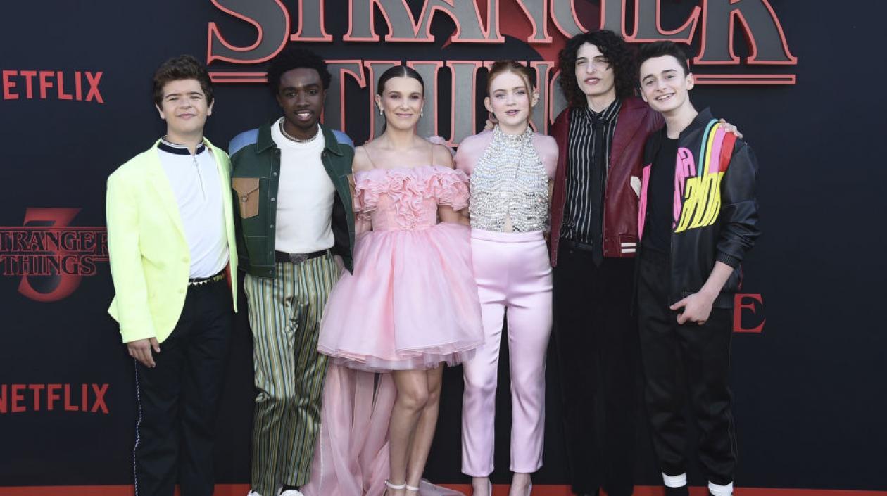 Elenco de la serie 'Stranger things'.