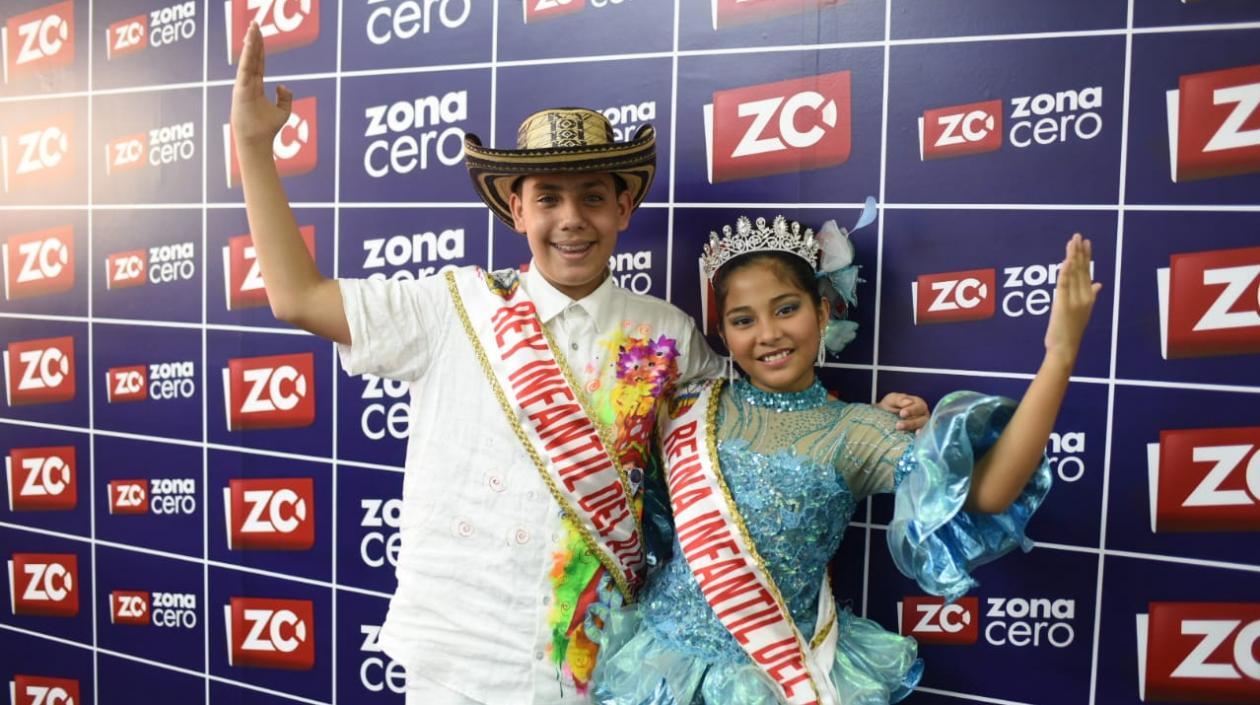 Juan Sebastián Prieto y Diana Cristina Jiménez, Reyes infantiles del departamento.