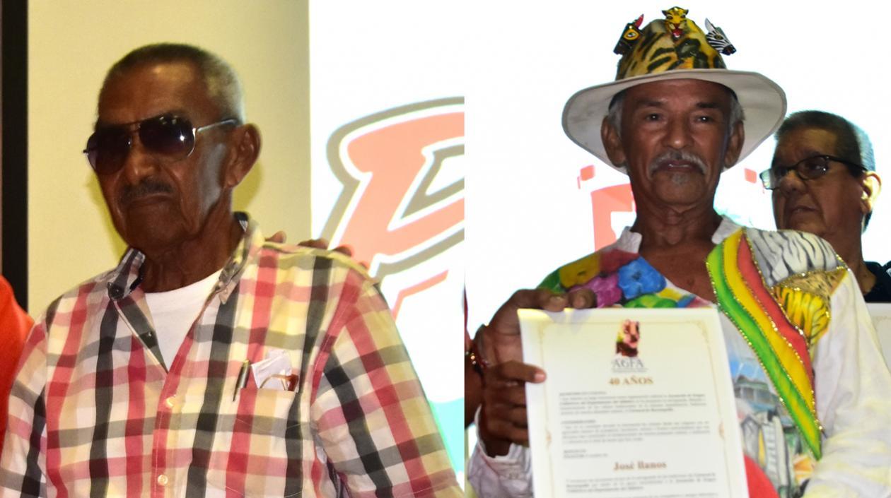 Los ex Reyes Momo Alfonso Fontalvo y José Llanos