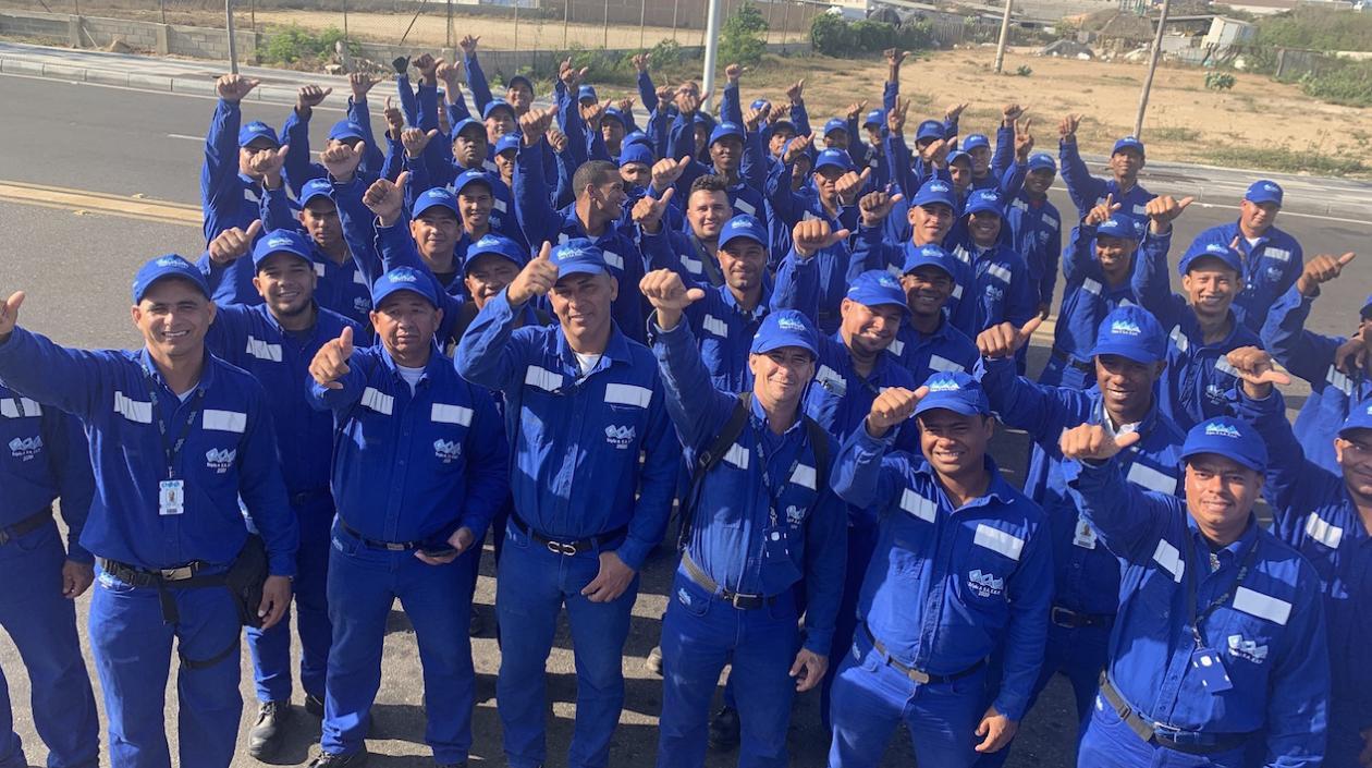 Triple A y su equipo de operarios están listos para la limpieza del Carnaval.