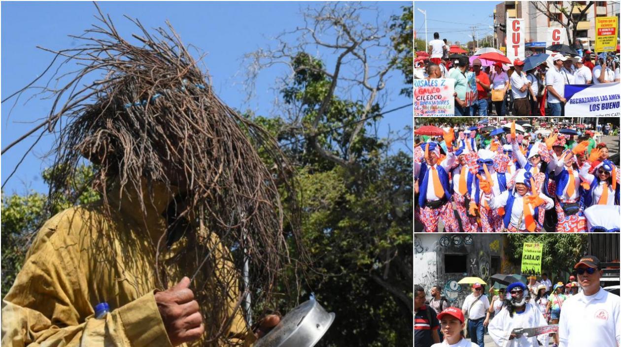 Imágenes de la marcha del Magisterio en Barranquilla.